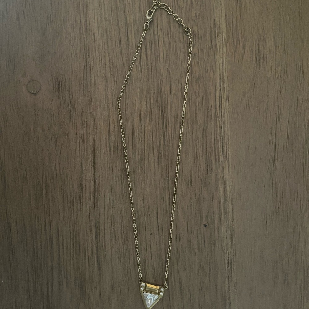 Silpada Gold Necklace with Triangular Pendant